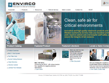 Tablet Screenshot of envirco-hvac.com